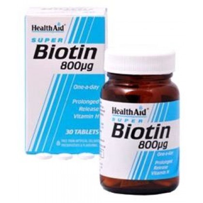 HEALTH AID Biotin 800mg 30 Ταμπλέτες